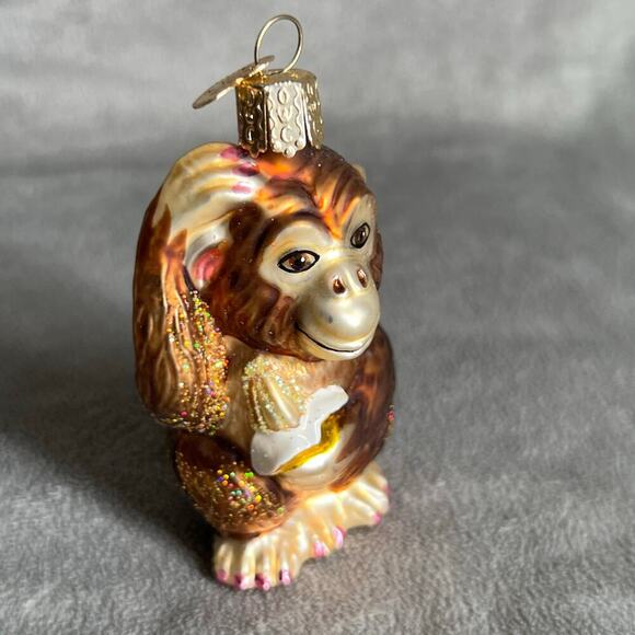 Old World Christmas Chimpanzee‎ Ornament - Picture 2 of 8
